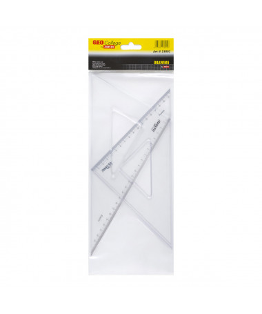 SET TREKËNDËSHA GJEOMETRIK COLLEGE, 25cm ARISTO