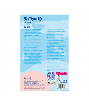 LETËR ME SHKËLQIM, VETËNGJITËSE 30x18cm 10fl. PELIKAN