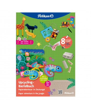 LIBËR KREATIV ME STICKERS "JUNGLE", A4, 32 faqe - PELIKAN