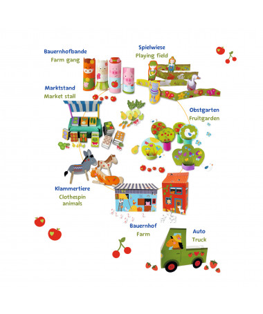 LIBËR PËR NGJYROSJE ME STICKERS KRAFT FARM 32FL NEW PELIKAN