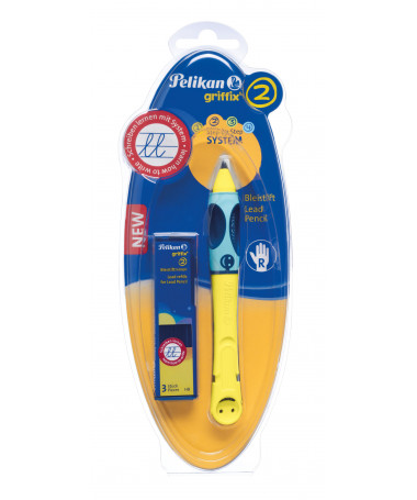 LAPS TEKNIK GRIFFIX LEARN-TO-WRITE, RIGHT HAND, SUNLIGHT - PELIKAN