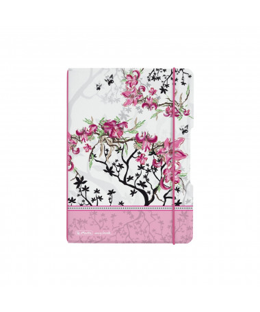 FLETORE A5 my.book FLEXI LADYLIKE BLOOM, 40fletë, me vija - HERLITZ