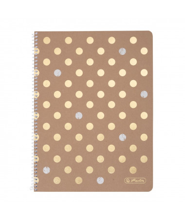 FLETORE A4 ME SPIRALE PURE GLAM, 80fletë, katror - HERLITZ