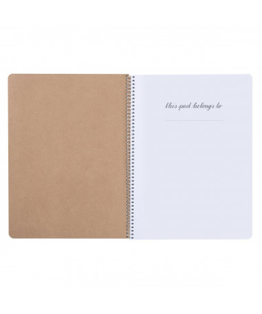 FLETORE A4 ME SPIRALE PURE GLAM, 80fletë, katror - HERLITZ