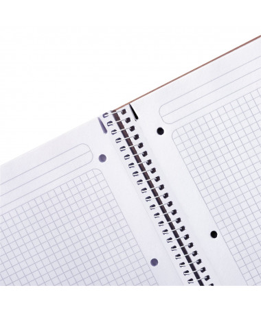 FLETORE A4 ME SPIRALE PURE GLAM, 80fletë, katror - HERLITZ