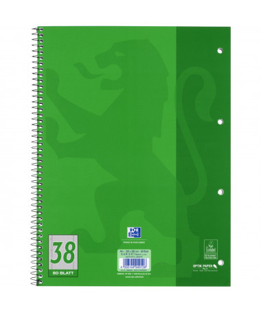 FLETORE A4 ME SPIRALE 80fl. / LEFT HANDER OPTIK PAPER GJELBËR OXFORD