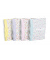 FLETORE A5 ME SPIRALE, FLORAL, 60fletë, 90gr me vija - OXFORD