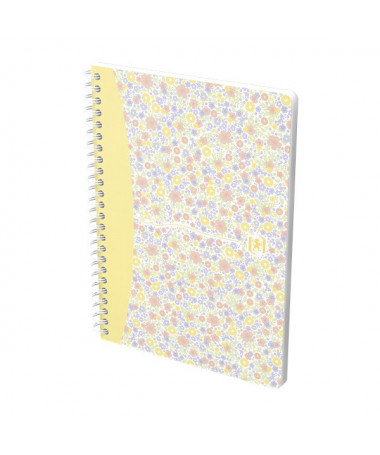 FLETORE A5 ME SPIRALE 60fl. / FLORAL TWIN WIRE OXFORD