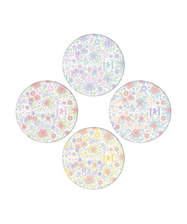 FLETORE A5 ME SPIRALE 60fl. / FLORAL TWIN WIRE OXFORD