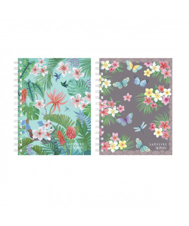 FLETORE A5 ME SPIRALE, LADYLIKE, HARDBACK 100fletë, 70gr - HERLITZ