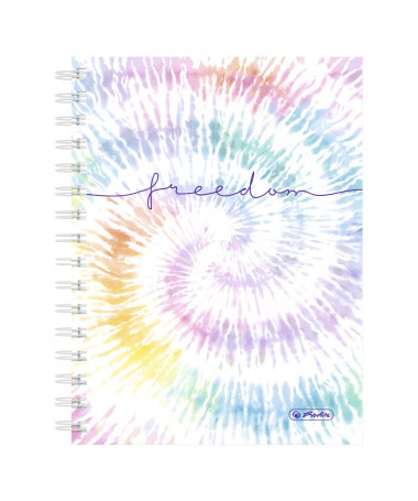 FLETORE A5 ME SPIRALE, BATIK FREEDOM, HARDBACK, katror, 100fletë, 70gr - HERLITZ