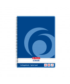 FLETORE A5 ME SPIRALE, x.book, me vija, 80fletë, 70gr - HERLITZ