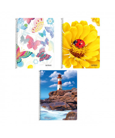 FLETORE A5 ME SPIRALE, 160fletë, 70gr - HERLITZ