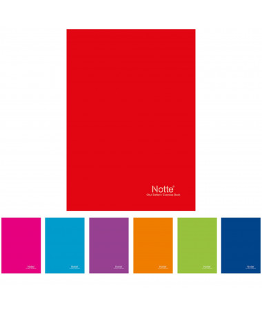 FLETORE A5, MIX COLORS,katror, 40fletë - NOTTE