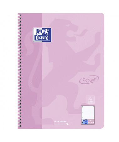 FLETORE A4 ME SPIRALE 80fl. / TOUCH OPTIK PAPER PASTEL OXFORD