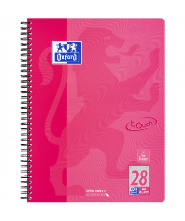 FLETORE A4 ME SPIRALE 80fl. / OPTIK PAPER MIX OXFORD