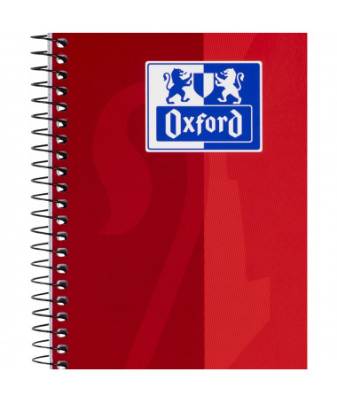 FLETORE A4 ME SPIRALE 80fl. / OPTIK PAPER KUQE OXFORD