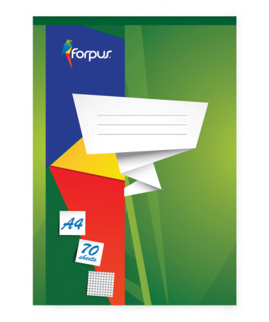 NOTEPAD A4 , katrorë, 70fletë, 60gr - FORPUS