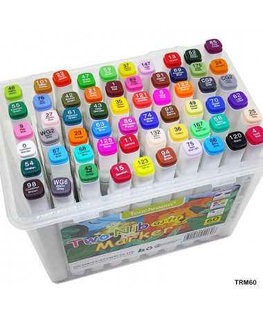 SKETCH MARKERS, SET 60 copë, TOUCHROOM