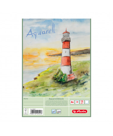 BLLOK PËR AKUAREL A4, 20 fletë,150gr - HERLITZ