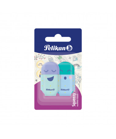 GOMË SQUEEZY YOU, 2 copë, BLISTER - PELIKAN