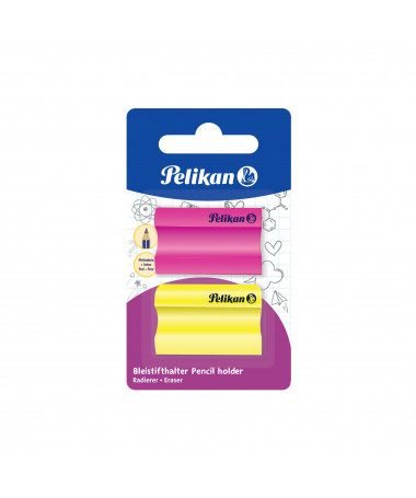 GOMË NEON, 2 copë, BLISTER - PELIKAN