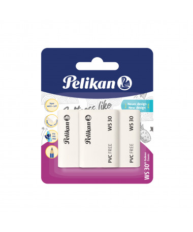 GOMË WS 30, 3 copë, BLISTER - PELIKAN