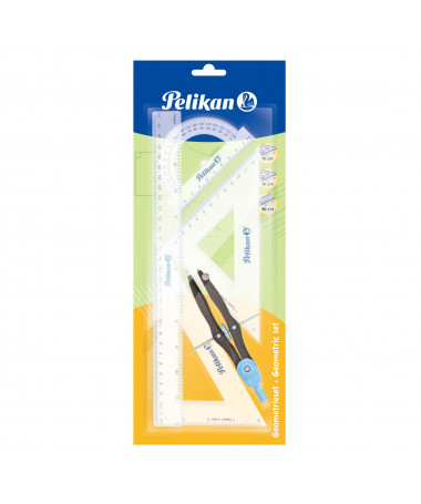 SET GJEOMETRIK GEO1S/B, 5 pjesë, BLISTER - PELIKAN