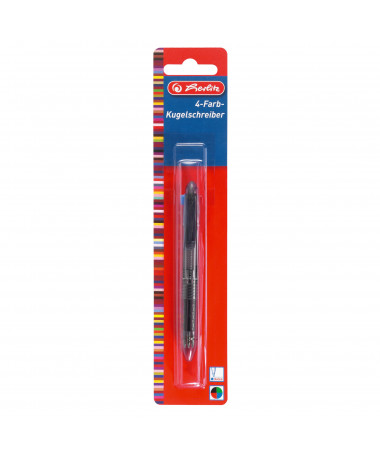 LAPS BALLPOINT 4-ngjyrësh, TRANSPARENT - HERLITZ