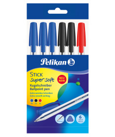 LAPSA BALLPOINT K86 SUPER SOFT, 6 copë, POLYBAG - PELIKAN