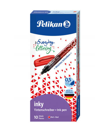 LAPS ROLLERBALL, INKY 273, RED - PELIKAN