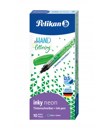 LAPS ROLLERBALL, INKY 273 NEON, GREEN - PELIKAN