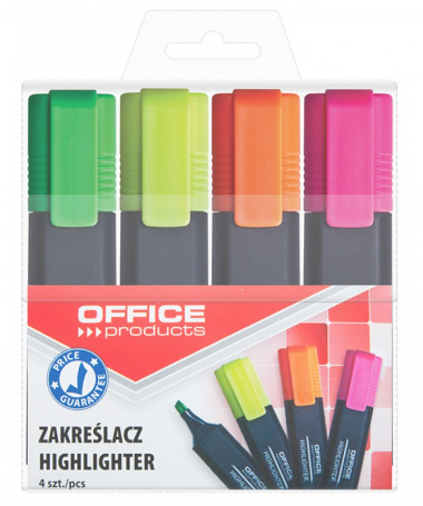 TEXTMARKERA, SET 4 copë - OFFICE PRODUCTS