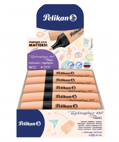 TEXTMARKER 490, ORANGE PASTEL - PELIKAN