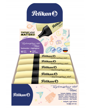 TEXTMARKER 490, YELLOW PASTEL - PELIKAN
