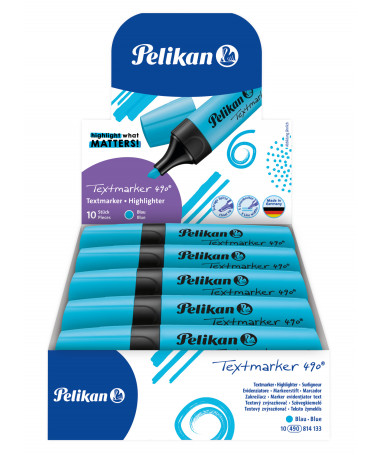 TEXTMARKER 490, BLUE NEON - PELIKAN