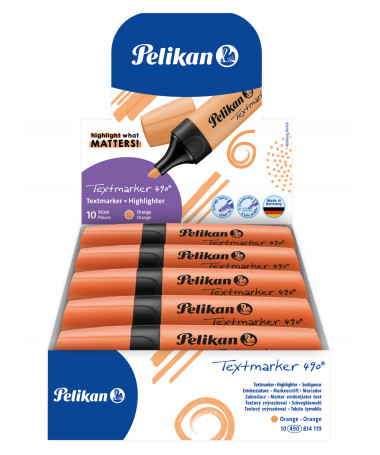 TEXTMARKER 490, ORANGE NEON - PELIKAN