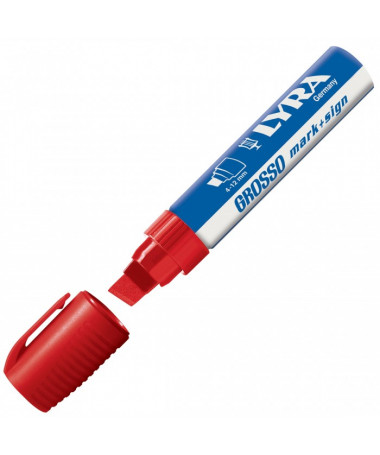 PERMANENT MARKER GROSSO, MARK+SIGN, RED - LYRA