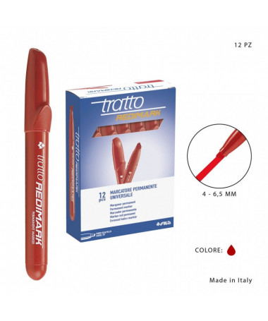 PERMANENT MARKER REDIMARK, 6.5mm, RED - TRATTO