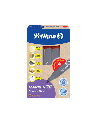 PERMANENT MARKER 711 KUQE PELIKAN