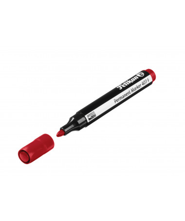 PERMANENT MARKER 407F, RED - PELIKAN