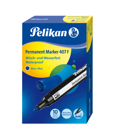 PERMANENT MARKER 407F, BLUE - PELIKAN