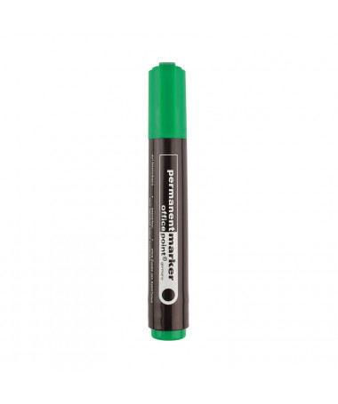 PERMANENT MARKER, 2-5mm, ROUND, GREEN - OFFICE POINT