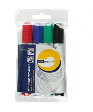 BOARDMARKERA, SET 4 COPË - OFFICE POINT