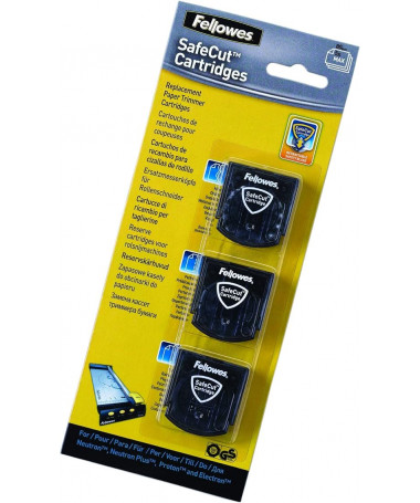 TEHE PËR PRERËSE, SAFECUT, 3 copë - FELLOWES