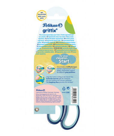 GËRSHËRË SHKOLLORE, GRIFFIX, RIGHT HAND, BLUE, BLISTER - PELIKAN