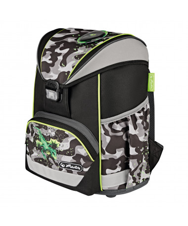 ÇANTË SHKOLLORE, ULTRALIGHT, CAMO DRAGON - HERLITZ