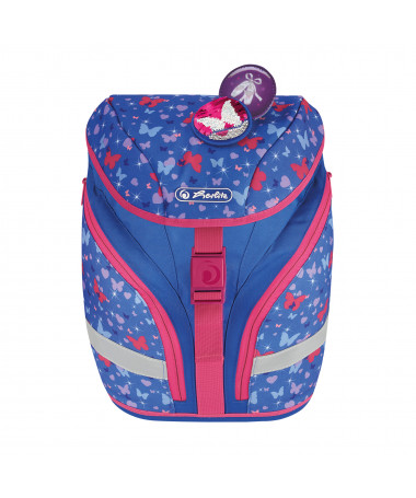 ÇANTË SHKOLLORE, SOFTLIGHT, BUTTERFLY - HERLITZ