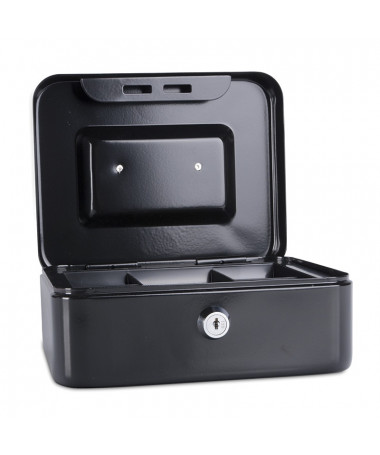 CASH BOX, MEDIUM, 200x160x90mm, BLACK - DONAU