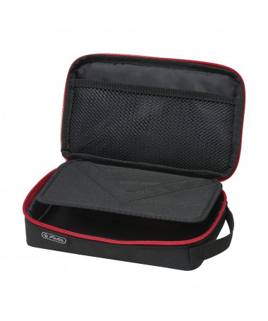 FOTROLLË, POUCH, 2 GO, BLACK/RED - HERLITZ